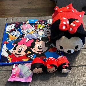 Disney Mouse Plush Toy Set, Minnie Mouse Finger Projectors and Disney Gift Bag
